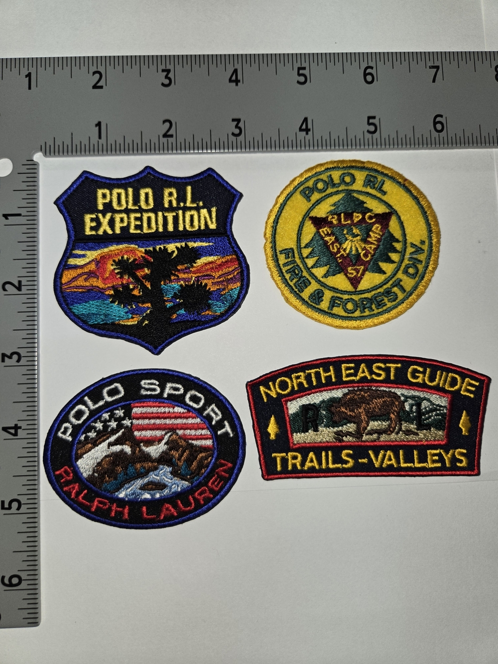 POLO RALPH LAUREN PATCHES EXPEDITION 4-LOT PATCH